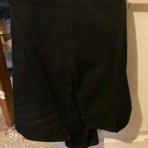 Side zip black pants, skinny leg